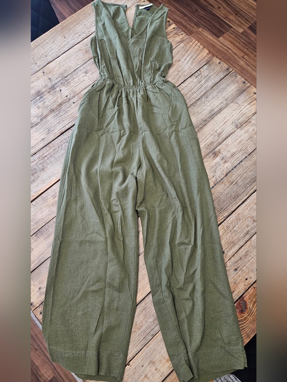 Universal Thread Olive Green Sleeveless Jumpsuit